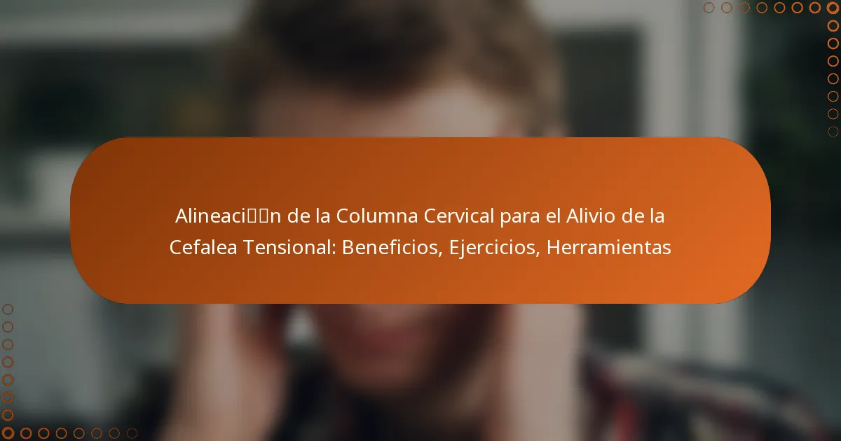 Alineación de la Columna Cervical para el Alivio de la Cefalea Tensional: Beneficios, Ejercicios, Herramientas